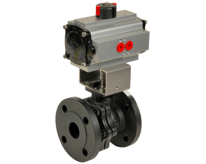 Carbon steel ball valve 752 + ADA/ASR pneumatic actuator